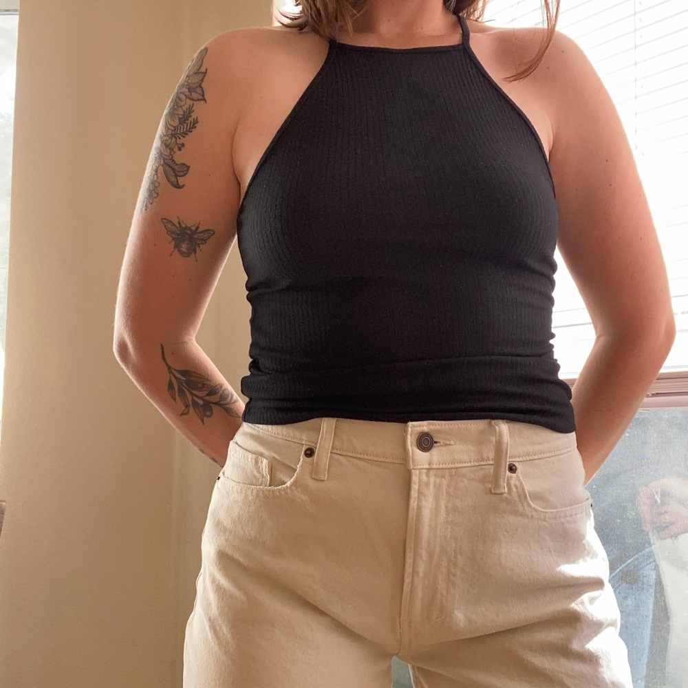 Black tank top